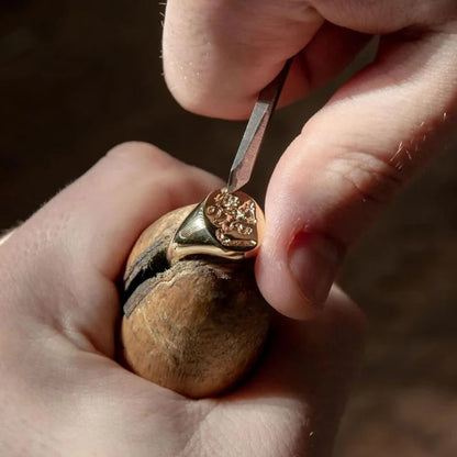 The Heritage Ring - Personalized Engraved Coat of Arms Ring